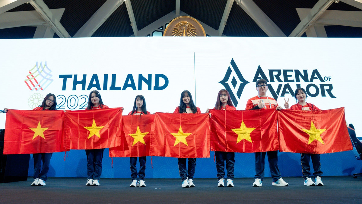 Chiến thắng này không chỉ mang về tấm HCV danh giá mà còn đánh dấu lần đầu tiên Việt Nam đứng trên đỉnh vinh quang ở bộ môn Liên Quân Mobile tại SEA Games 33. (Ảnh: Cao Thủ Liên Quân)