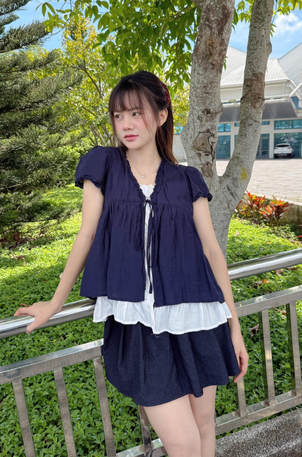 Hiện tại, cô sở hữu kênh TikTok với hàng triệu người theo dõi và hàng trăm triệu lượt thích, nổi lên nhờ các video tình huống, kịch bản hài hước với lối diễn xuất duyên dáng, nhí nhảnh. (Ảnh: FBNV)