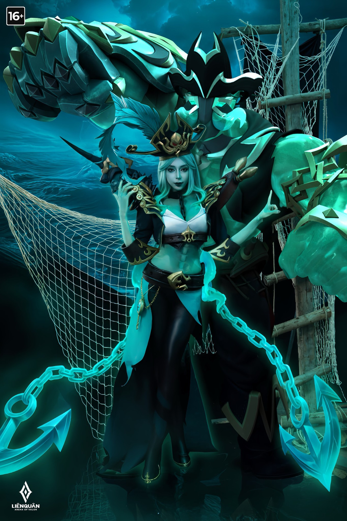 Cộng đồng người hâm mộ Liên Quân Mobile đang xôn xao trước bộ ảnh cosplay đầy ma mị và quyến rũ cho trang phục mới của tướng Ilumia. (Ảnh: Garena Liên Quân Mobile)