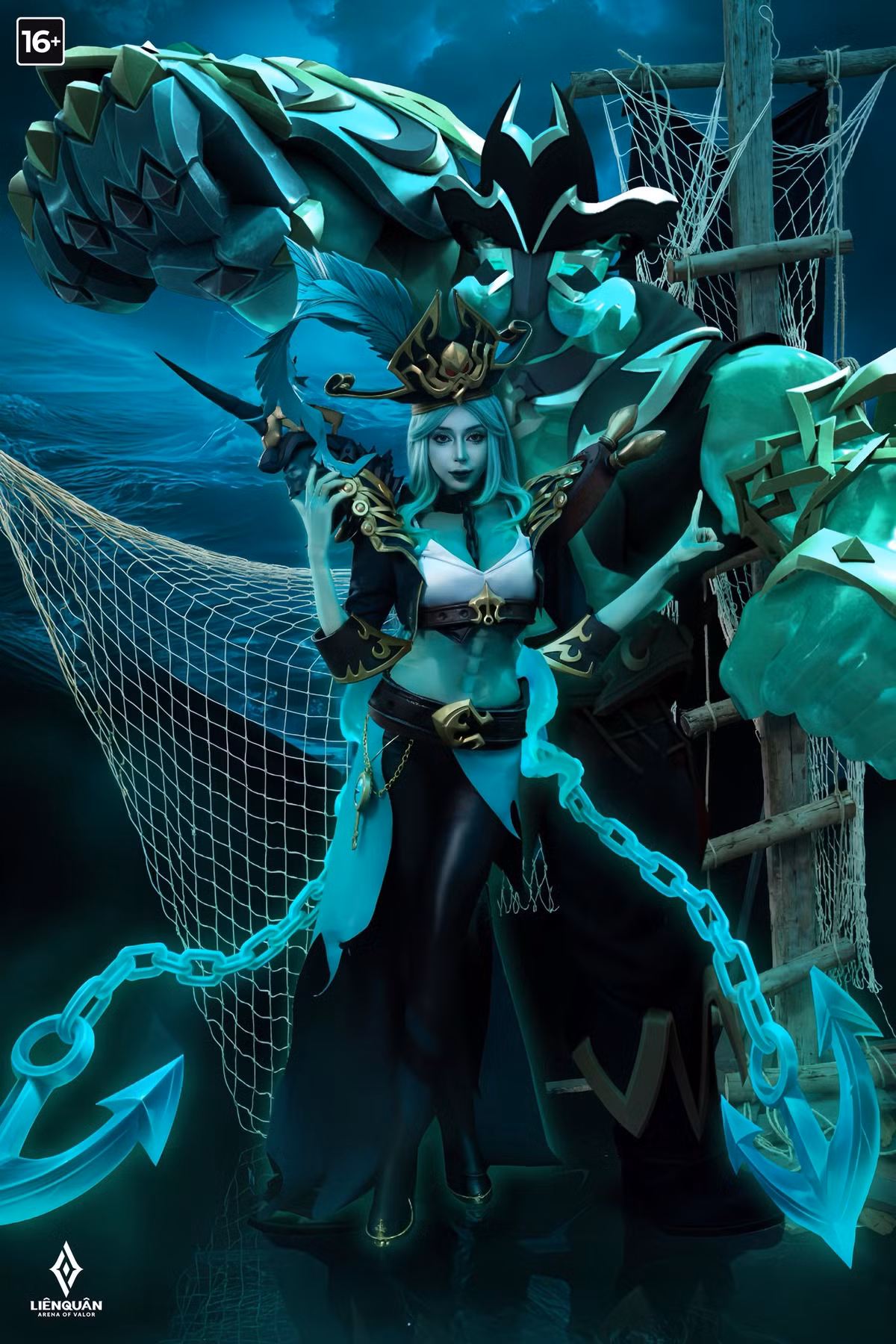 Cộng đồng người hâm mộ Liên Quân Mobile đang xôn xao trước bộ ảnh cosplay đầy ma mị và quyến rũ cho trang phục mới của tướng Ilumia. (Ảnh: Garena Liên Quân Mobile)