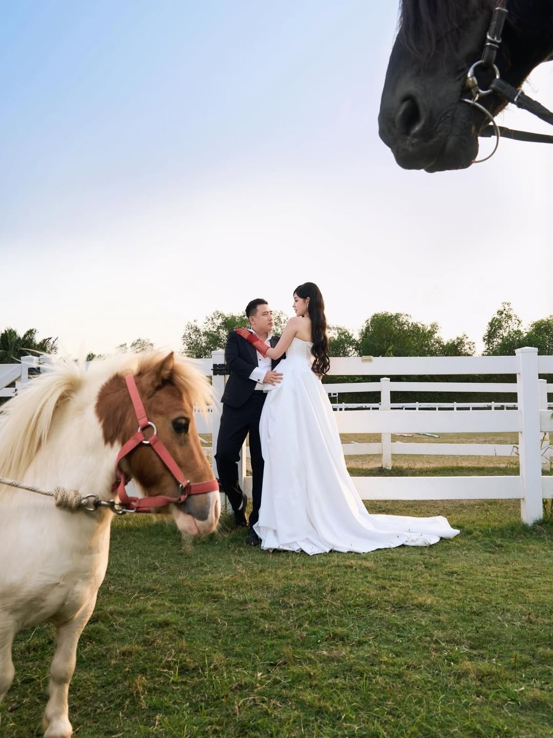 Sự xuất hiện của cả "ngựa lớn, ngựa bé" và những khoảnh khắc hậu trường hạnh phúc cùng với ông xã như lời chúc cho một năm mới sum vầy, viên mãn. (Ảnh: IGNV)