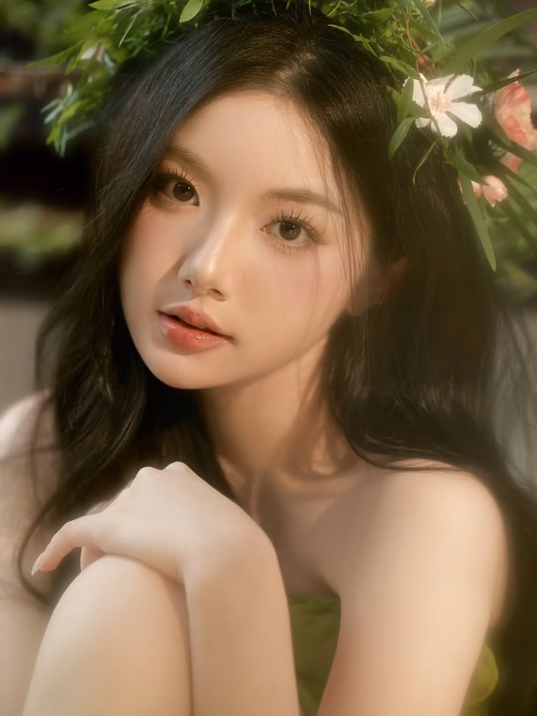 Bộ ảnh "tiên nữ rừng xanh" này một lần nữa minh chứng cho nhan sắc "cân đẹp" mọi phong cách của mỹ nhân sinh năm 2002. Ngay sau khi đăng tải, loạt khoảnh khắc này đã nhanh chóng "gây bão" mạng xã hội, khiến dân tình không khỏi xuýt xoa trước giao diện ngọt ngào đến mức "tan chảy" của cô nàng. (Ảnh: IGNV)