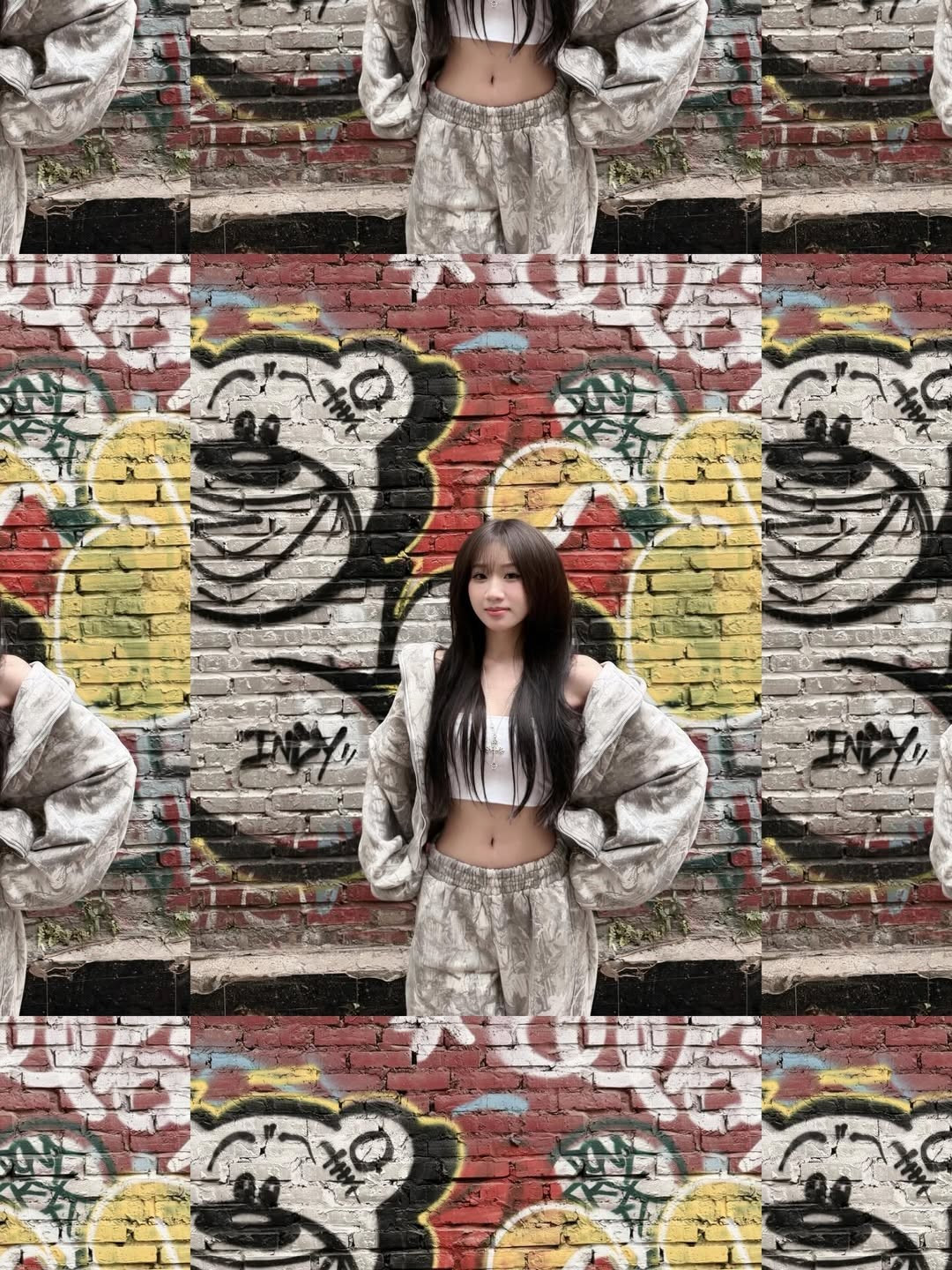 Điểm nhấn đắt giá nhất chính là cách phối đồ "nửa kín nửa hở". Chiếc áo quây trắng bên trong giúp Lan Anh khoe trọn vòng eo "con kiến" và cơ bụng săn chắc. (Ảnh: IGNV)