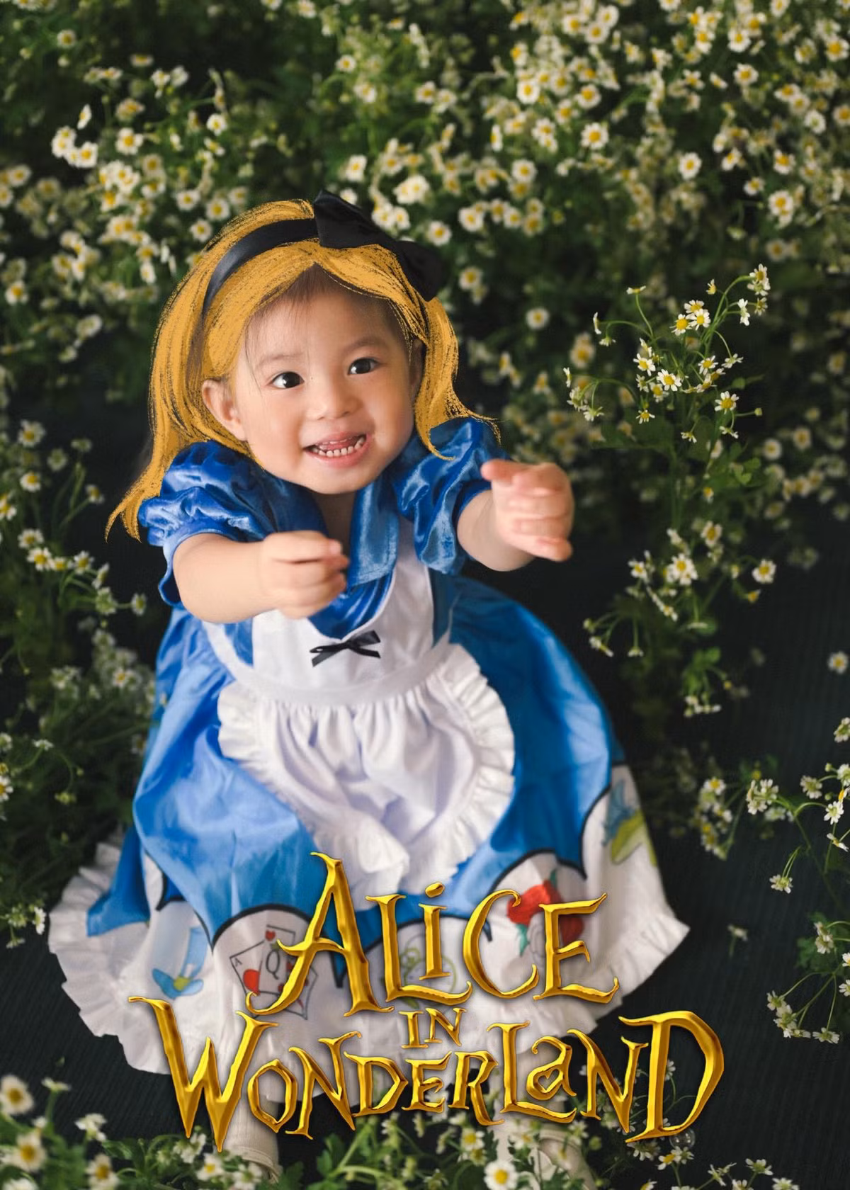 Bên cạnh đó, màn hóa thân thành Alice trong Alice in Wonderland của bé Pam cũng đã để lại trong lòng người hâm mộ dấu ấn khó quên.