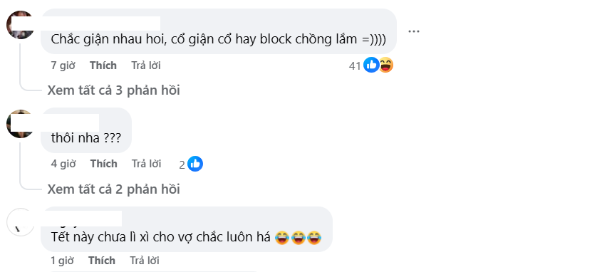 Nhiều khán giả đều "thở phào" nhẹ nhõm vì có vẻ như việc Trâm Anh hủy theo dõi ông xã trên mạng xã hội chỉ là một chút "sóng gió" nhỏ trong gia đình lầy lội nhất nhì Vbiz.