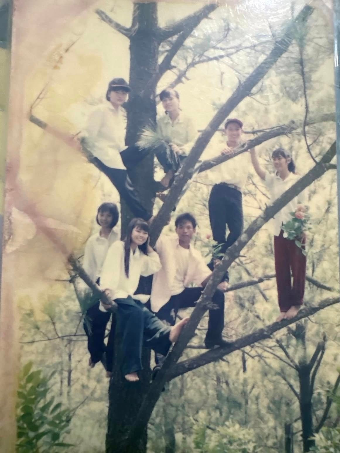 Nếu gen Z ngày nay có studio xịn xò hay những quán cafe sang chảnh, thì thế hệ 7x, 8x ngày xưa lại có một tình yêu mãnh liệt với... những cành cây. Dù là đi dã ngoại ở rừng thông, ghé thăm suối hay chỉ là gốc cây cổ thụ đầu làng, cứ thấy cành nào đủ chắc là cả hội lại rủ nhau leo lên "tạo dáng".