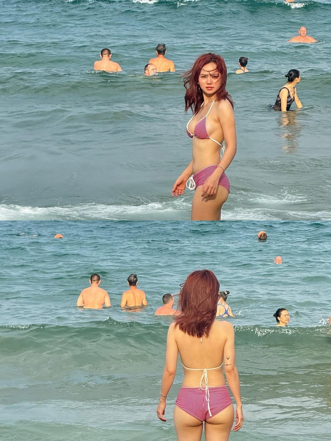 Với vóc dáng nóng bỏng, cuốn hút cùng thần thái tự tin, Ngô Lan Hương đã "đốt mắt" người hâm mộ và nhận về vô số lời khen ngợi.