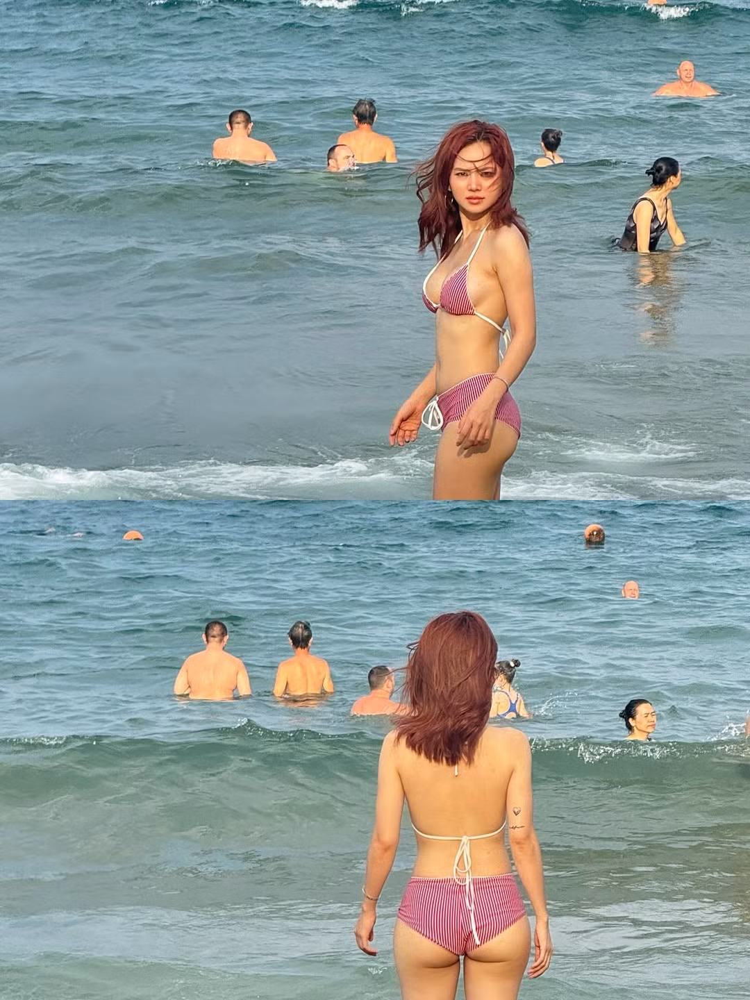 Với vóc dáng nóng bỏng, cuốn hút cùng thần thái tự tin, Ngô Lan Hương đã "đốt mắt" người hâm mộ và nhận về vô số lời khen ngợi.