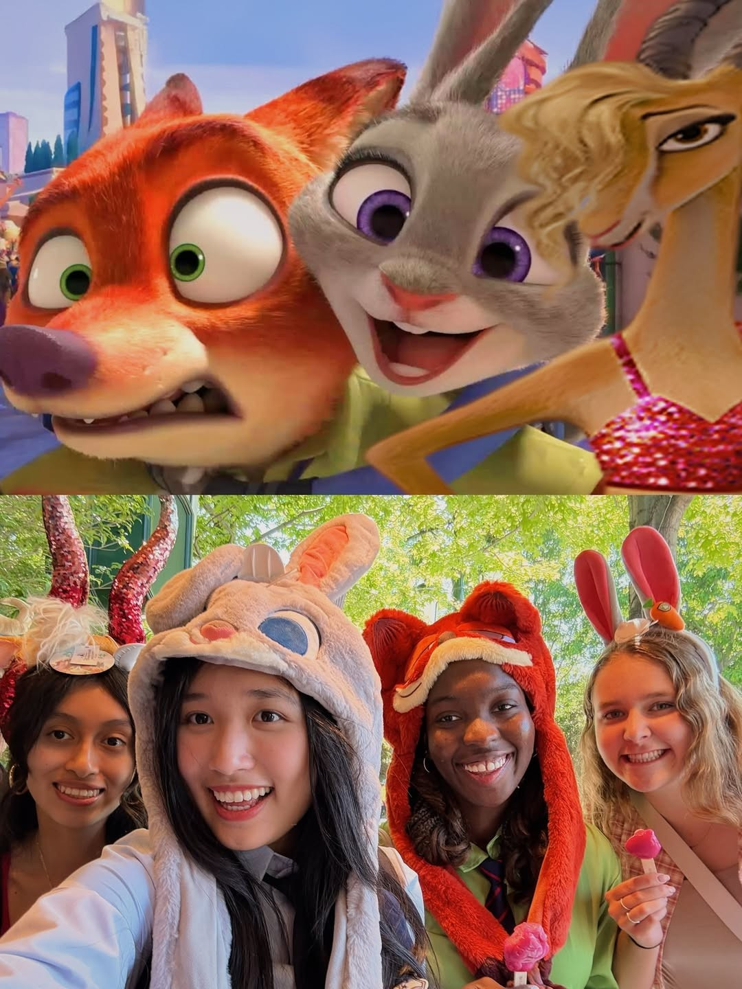 Cô nàng xuất hiện trong bộ trang phục cảnh sát tông màu xanh hải quân, áo sơ mi xanh nhạt cùng chiếc cà vạt đen và không thể thiếu chiếc mũ cảnh sát gắn tai thỏ đáng yêu - biểu tượng của Judy. (Ảnh: IGNV)