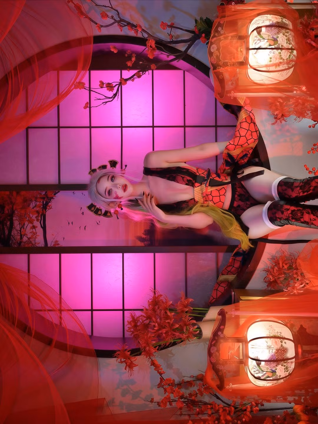 Do Yuri đã thể hiện thành công thần thái lạnh lùng, kiêu sa nhưng cũng không kém phần ma mị và gợi cảm của ác quỷ Daki, khiến bộ ảnh trở nên sống động và thu hút. (Ảnh: IGNV)