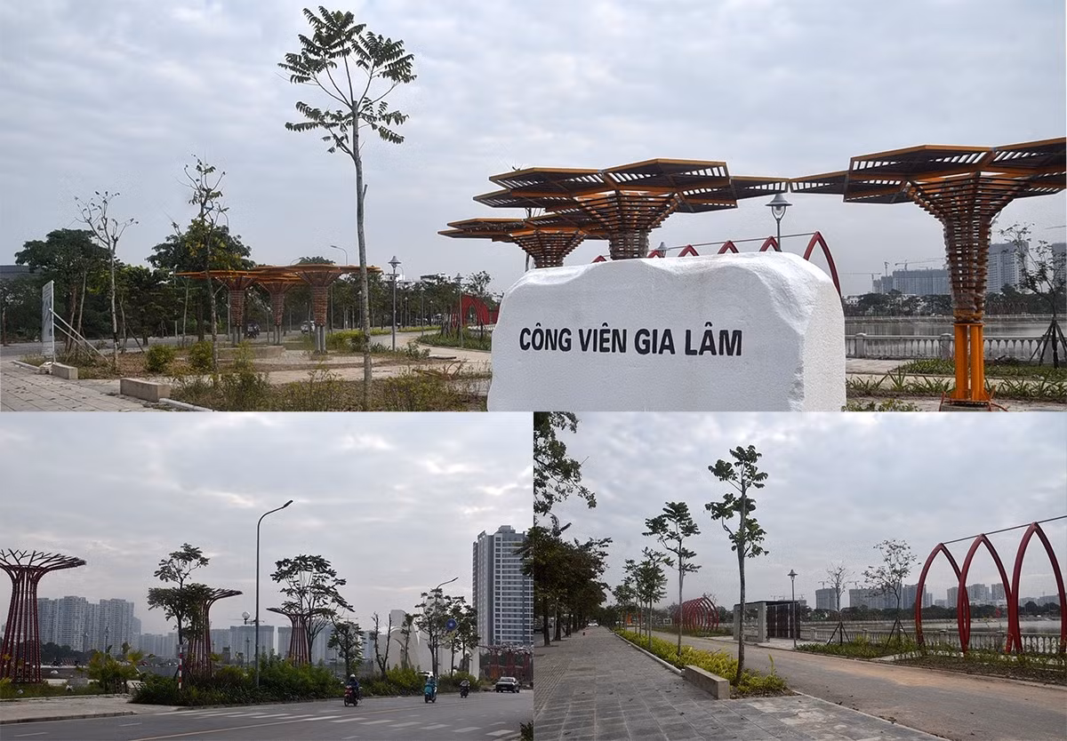 Công viên Gia Lâm (xã Gia Lâm, TP Hà Nội) có tổng diện tích gần 14 ha, bao gồm nhiều hạng mục như: giải phóng mặt bằng, nạo vét và kè hồ, xây dựng đường dạo ven hồ, hệ thống thoát nước, chiếu sáng, sân khấu ngoài trời, trồng cây xanh, thảm cỏ, xây nhà vệ sinh công cộng…