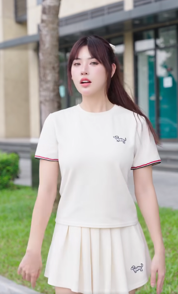 Hoàng Tố Uyên hay còn được mọi người biết đến với nick name Uyên Camitie được nhiều người biết đến qua những màn cosplay cực ấn tượng. Mới đây, lấy cảm hứng từ tựa game Tân Chân Long OEG, cô nàng đã "nhập vai" thành một nhân vật đầy cuốn hút, ma mị.