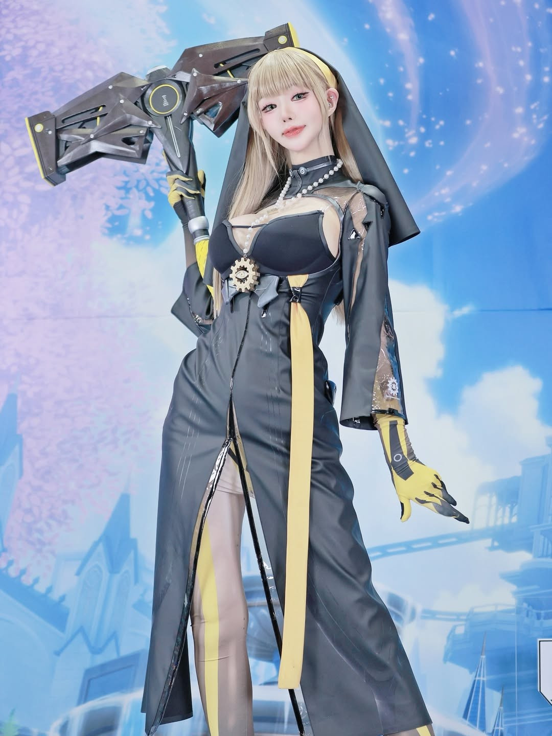 Với thân hình chuẩn siêu mẫu và gương mặt xinh đẹp, Min Hanna luôn là tâm điểm tại các sự kiện xe cộ lớn như Busan International Motor Show hay Seoul Mobility Show. (Ảnh: @minhanna)