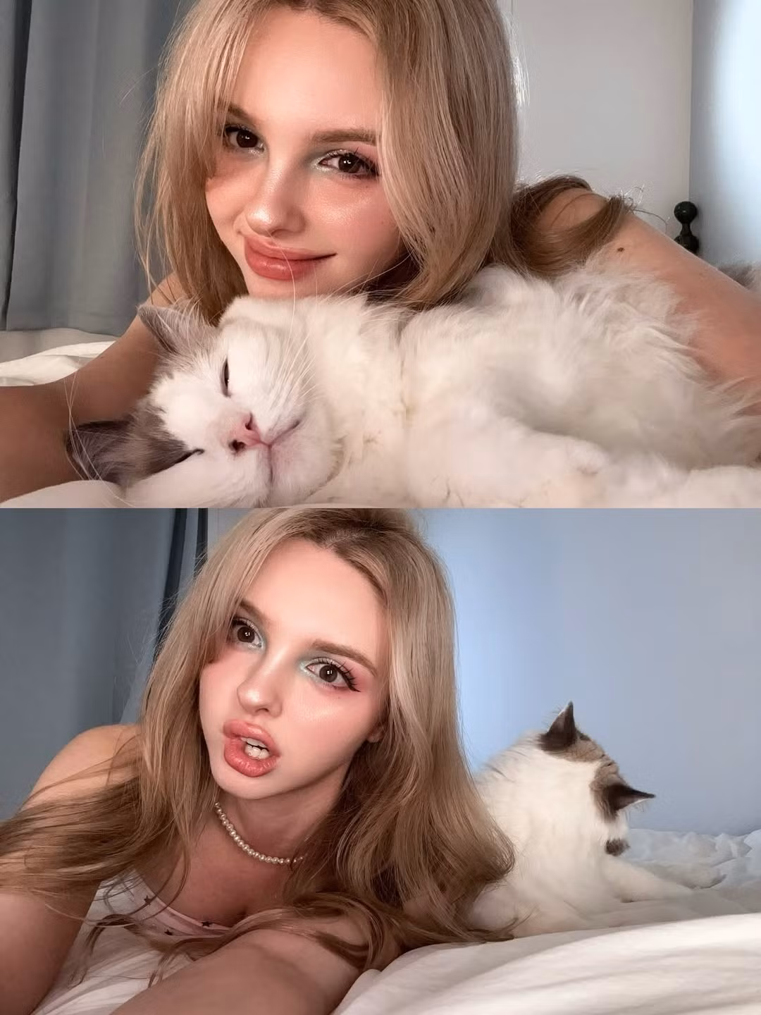 Sự kết hợp giữa nét đẹp Trung Á cuốn hút và phong cách thời trang, trang điểm chuẩn Ulzzang đã tạo nên một sức hút đặc biệt cho Elina. (Ảnh: IGNV)