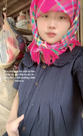 Từ khi có em bé, cô nàng vẫn thường xuyên đăng tải video, hỏi thêm kinh nghiệm về việc mang thai, ngoài ra còn quảng cáo cho một số sản phẩm. (Ảnh: FBNV)