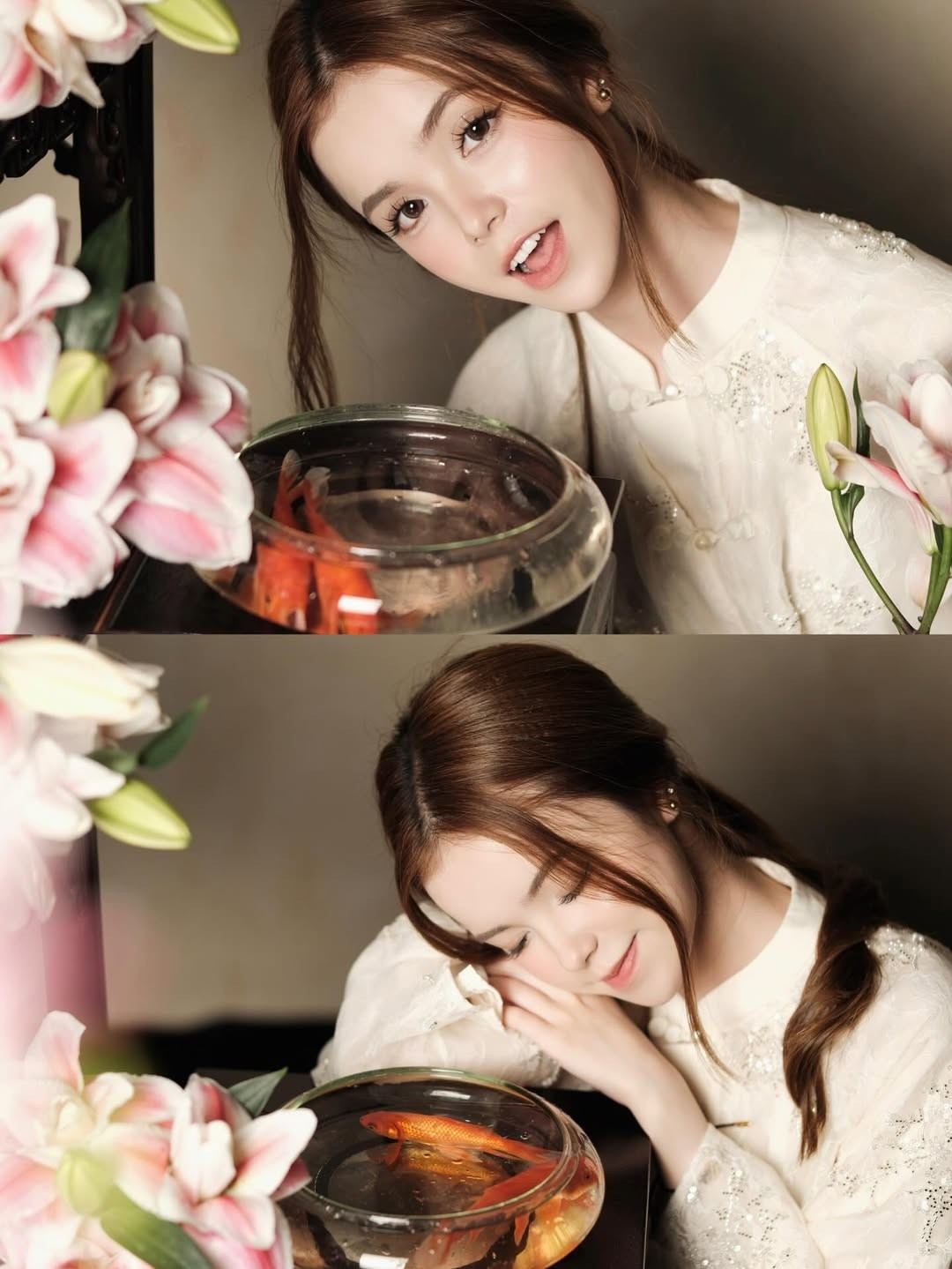 Việc đăng tải bộ ảnh áo dài như một lời chào tạm biệt mùa Tết cũ để bắt đầu một hành trình mới đầy năng lượng. Bộ ảnh nhanh chóng nhận được "bão tim" từ cộng đồng mạng. (Ảnh: IGNV)