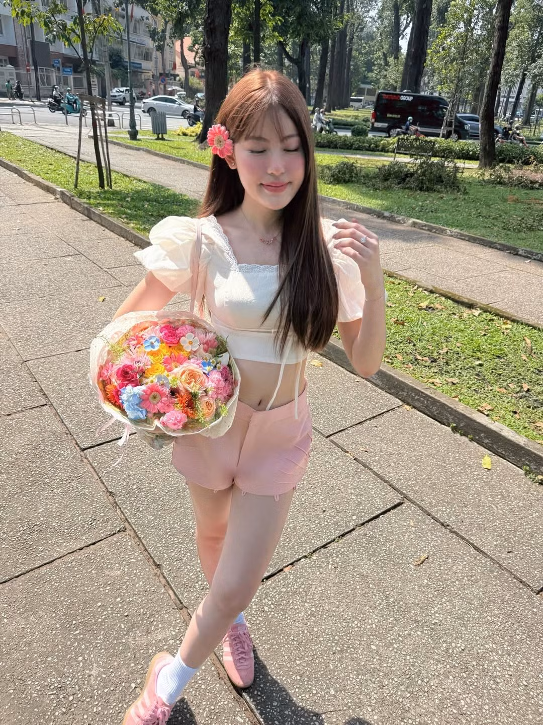 Tăng Mỹ Hàn, sinh năm 2003, hiện đang là một trong những hot girl có sức ảnh hưởng lớn trên các nền tảng mạng xã hội. (Ảnh: IGNV)