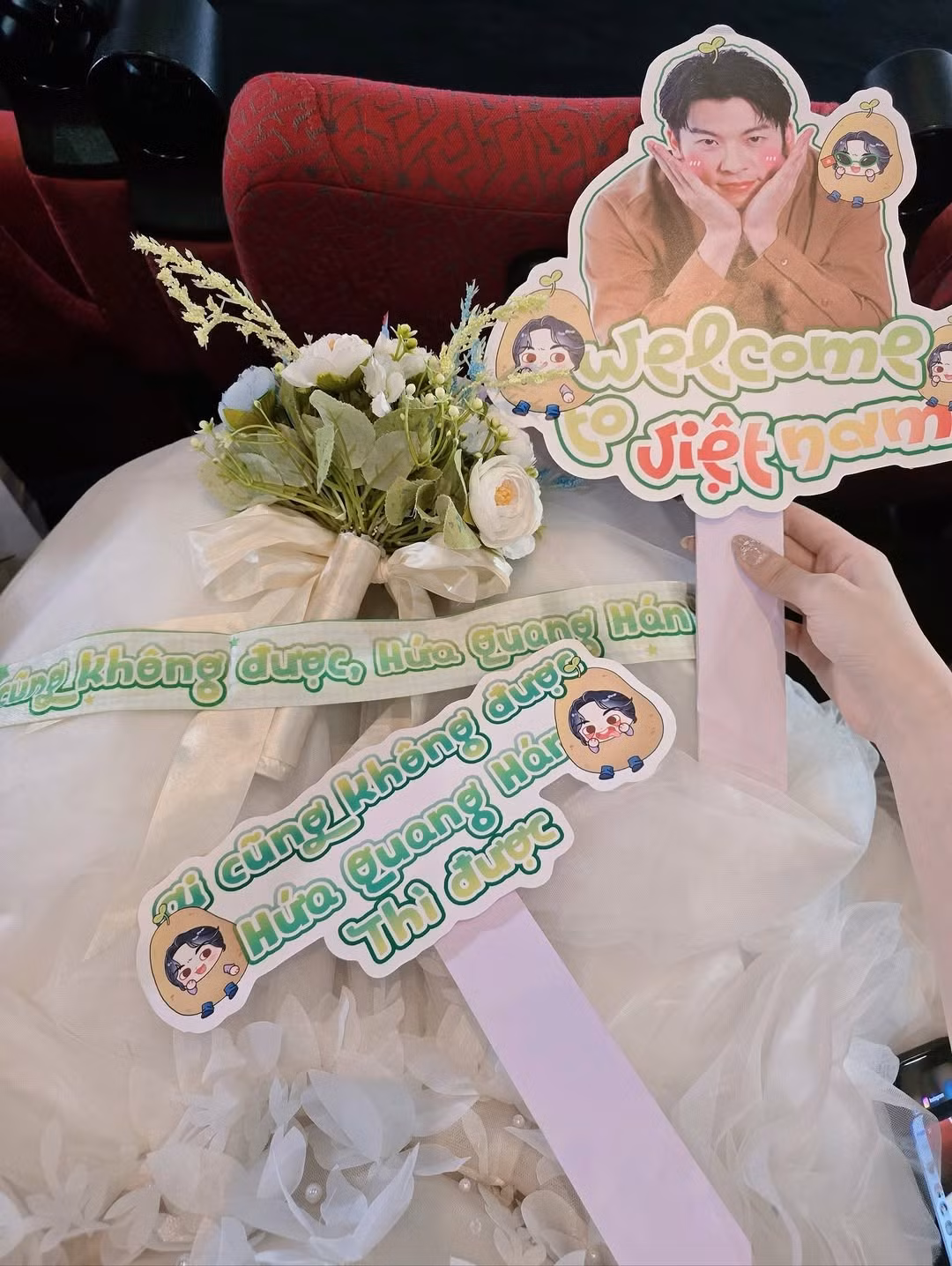 Trên trang cá nhân của mình, nữ Tiktoker hạnh phúc đăng tải những hình ảnh có mặt tại sự kiện gặp gỡ và giao lưu của Hứa Quang Hán. (Ảnh: IG @lehonghanh_0807)