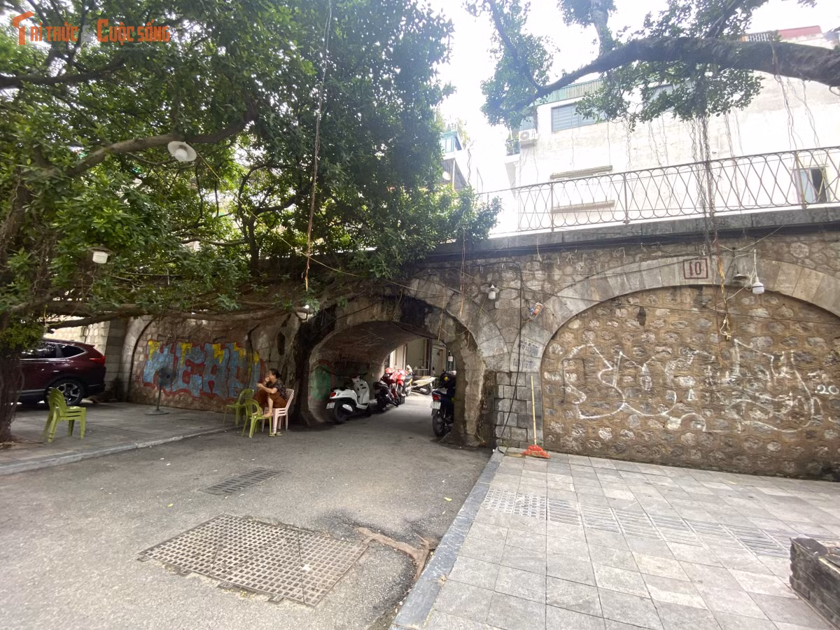 Nối liền ngõ Hàng Hương với phố Phùng Hưng, ô vòm số 9 gây ấn tượng bởi vòm đá cổ kính đan xen sắc xanh tươi mát, mang đậm hơi thở Hà Nội.