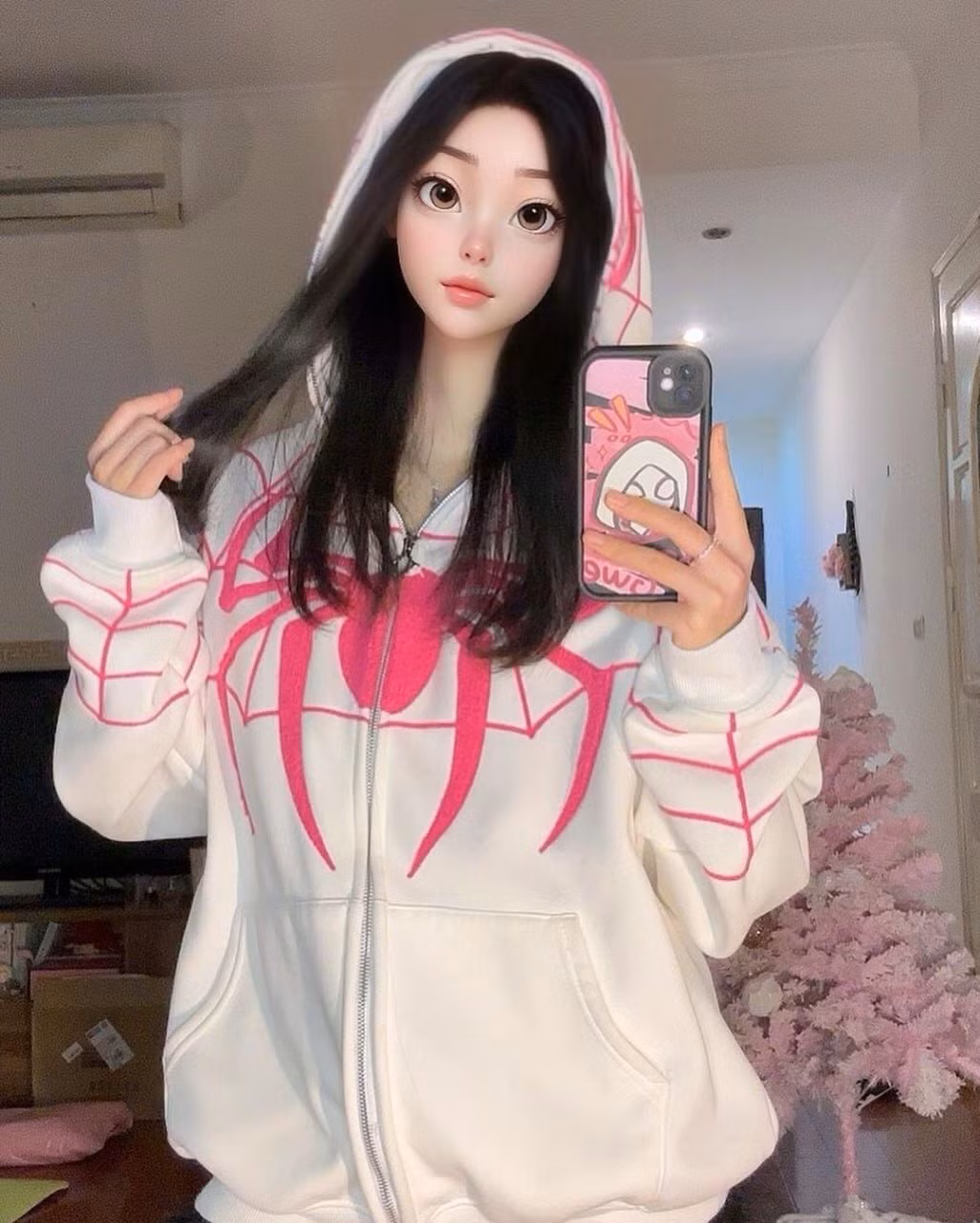 Quỳnh Bei vốn được chú ý với những video nhảy vũ đạo và tạo dựng hình ảnh "giấu mặt" bí ẩn. (Ảnh: FBNV)