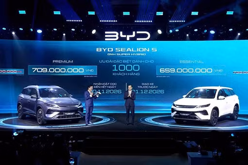 Cận cảnh BYD Sealion 5 DM-i "ăn xăng như ngửi", giá ưu đãi từ 659 triệu đồng