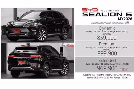 [GALLERY] BYD Sealion 6 bản Extended giá 772 triệu đồng - chạy điện 150 km