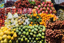 Thị trường trái cây mùa thu thu hút nhờ các dòng quả độc lạ