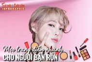  [INFOGRAPHIC] Mẹo trang điểm nhanh cho người bận rộn