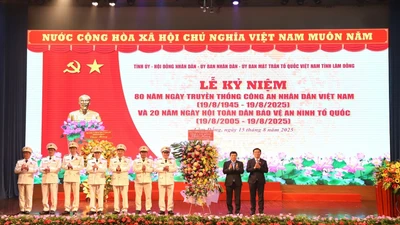 Công an Lâm Đồng tự hào 80 năm truyền thống 