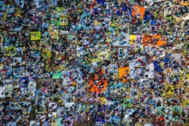 Du khách phủ kín chân núi Bà Đen trong đêm hội xuân