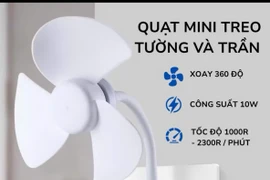 Quạt mini treo nhà vệ sinh giá 65.000 đồng, tiện lợi hay tiềm ẩn rủi ro?