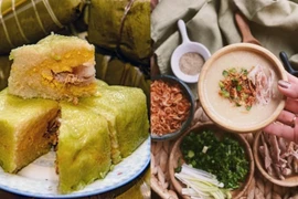 Lẩu cháo bánh chưng món ngon lạ miệng giúp 'giải cứu' đồ Tết