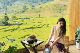 Gợi ý 5 quán cà phê view thung lũng, check-in đẹp nhất mùa lúa Sa Pa