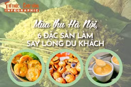 [INFOGRAPHIC] Mùa thu Hà Nội, 6 đặc sản làm say lòng du khách