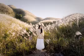 Mùa cỏ lau Bình Liêu 'gõ cửa' khiến dân mê chụp ảnh 'đứng ngồi không yên'