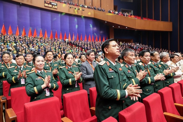 Các đại biểu quân đội dự Đại hội - Ảnh: VGP/Nhật Bắc Các đại biểu quân đội dự Đại hội - Ảnh: VGP/Nhật Bắc