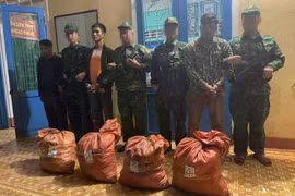 Bắt 2 đối tượng vận chuyển 160 kg thuốc nổ qua biên giới