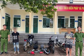 Bắt nóng 2 đối tượng chuyên trộm xe máy ở Hà Tĩnh