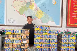 Bắt đối tượng mua bán trái phép hơn 70 kg pháo ở Hà Tĩnh