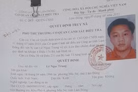 Truy nã đặc biệt đối tượng lừa đảo chiếm đoạt tài sản ở Lâm Đồng