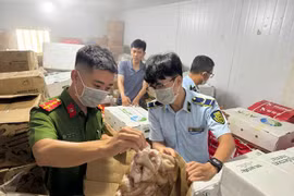 Thu giữ gần 4 tấn thực phẩm đông lạnh không rõ nguồn gốc