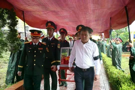 Truy điệu, án táng 34 hài cốt liệt sĩ ở Quảng Trị