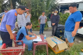 Bắt giữ vụ vận chuyển 3.200 bao thuốc lá “lậu” ở Vĩnh Long