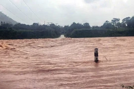 Mưa xối xả, nhiều trường ở Quảng Trị cho học sinh nghỉ gấp