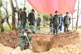 Truy điệu, an táng hài cốt liệt sĩ ở Quảng Trị