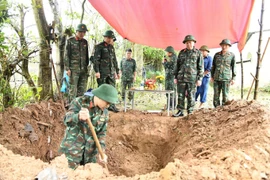 Truy điệu, an táng hài cốt liệt sĩ ở Quảng Trị