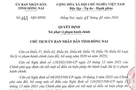 Xử phạt Công ty TNHH Huynh Đệ Thượng Hải 50 triệu đồng