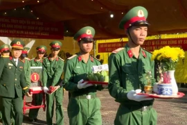 Truy điệu, an táng 4 hài cốt liệt sĩ ở Quảng Trị