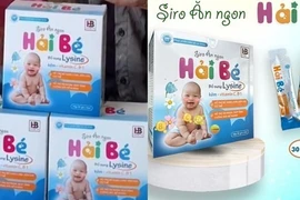 Thu hồi toàn quốc lô sản phẩm Siro ăn ngon Hải Bé giả 