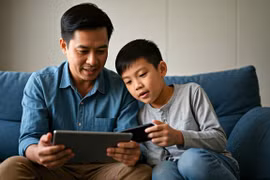 Hướng dẫn con cách dùng mạng xã hội